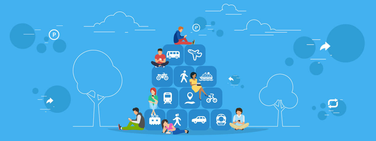 移動によってポイントがたまり、ポイントをシェアしている人たち